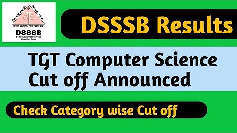 TGT Computer Science Result Declared 2021 Cut off Announced