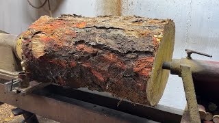 Horror Wood Rotation  Make your own vase from jackfruit wood with a beautiful wavy mouth