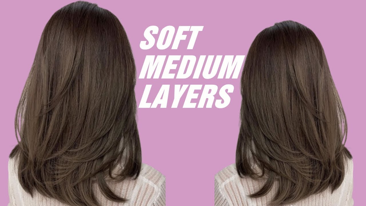 Easy & Quick Long to Medium Layered Haircut | Soft Medium Layers for Straight Hair (Step by Step)