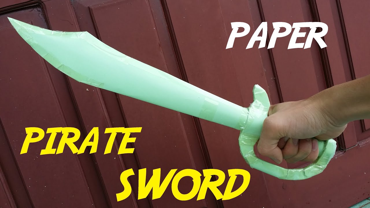 How to make a Pirate Paper Sword | Creative stuffs - YouTube