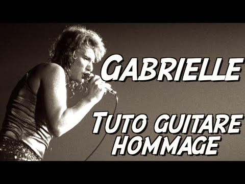 Johnny Hallyday Gabrielle Hommage Tuto Guitare Acoustique Youtube