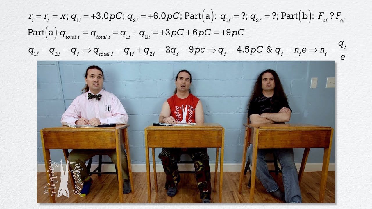 Conservation Of Charge Example Problems YouTube