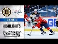 First Round, Gm1:  Bruins @ Capitals 5/15/21 | NHL Highlights