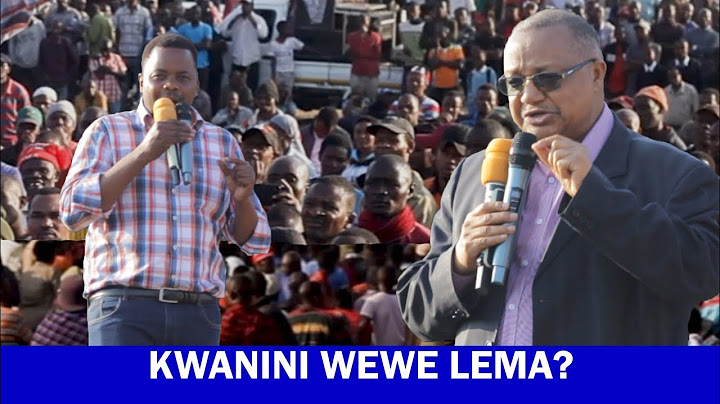 KAKA YAKE TUNDU LISSU AMTWANGA SWALI LEMA