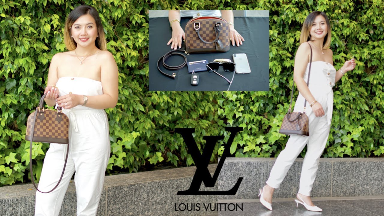 Louis Vuitton Alma BB Damier Ebene Pros & Cons MOD SHOTS All Angles+What's  Inside My Bag