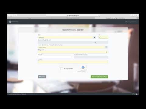 Generar Boleta de Pago a través de la página Web