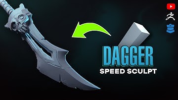 STYLIZED SKULL DAGGER (WAYFINDER) | Speed Sculpt