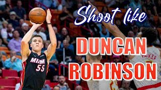 DUNCAN ROBINSON Shooting Form Breakdown - All the Secrets of the Nba Sharpshooter