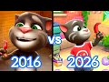 Talking tom Cat 2016 vs 2026 Gameplay full Comparison Talking tom Cat 2016 vs 2026 Gameplay full Comparison