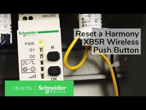 Resetting a Harmony XB5R Wireless Push Button Receiver | Schneider Electric Support