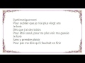 Boris vian  je bois lyrics