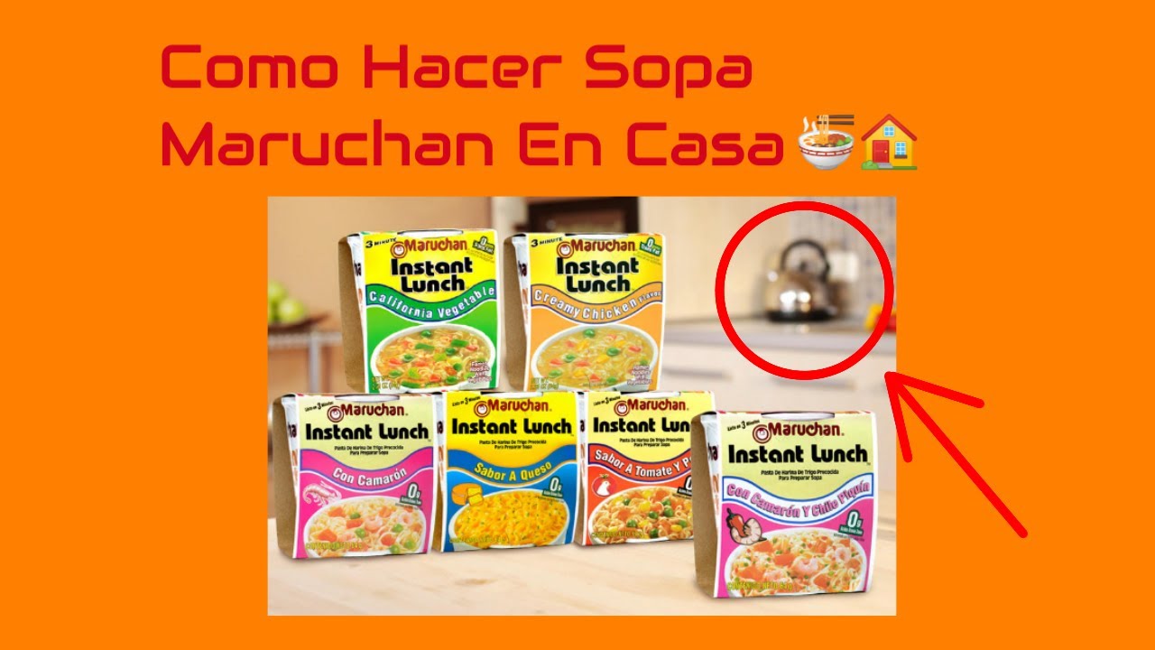 Como Hacer SOPA MARUCHAN En CASA🍜🏠 (Video NO Patrocinado) - YouTube