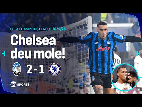 JOÃO PEDRO CRAVA, MAS CHELSEA TOMA VIRADA NA CHAMPIONS | ATALANTA 2 X 1 CHELSEA | MELHORES MOMENTOS