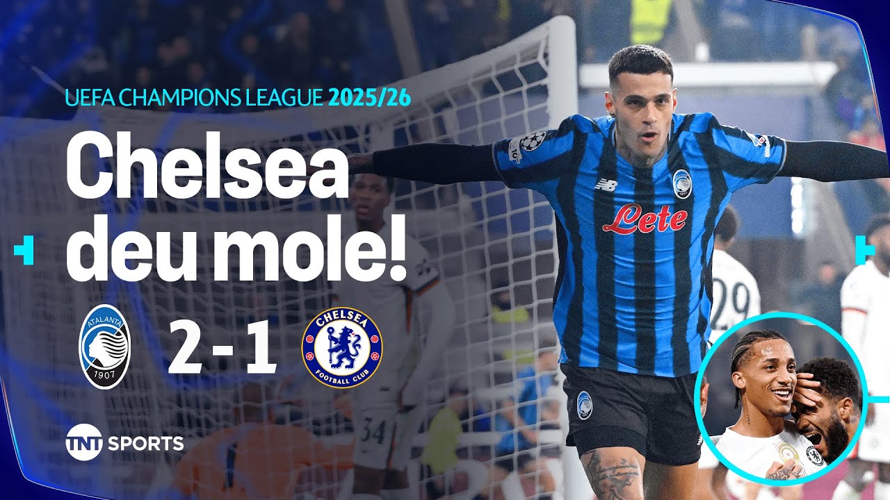JOÃO PEDRO CRAVA, MAS CHELSEA TOMA VIRADA NA CHAMPIONS | ATALANTA 2 X 1 CHELSEA | MELHORES MOMENTOS