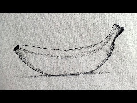 Video Cách vẽ quả chuối | hướng dẫn vẽ quả chuối | How to... - youtube