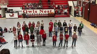 Ninnekah 4th grade class Christmas program 2024