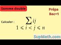 Calcul d'une somme double triangulaire