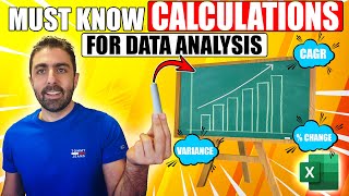3 Essential Excel Formulas: CAGR, Variance, Percentage Change