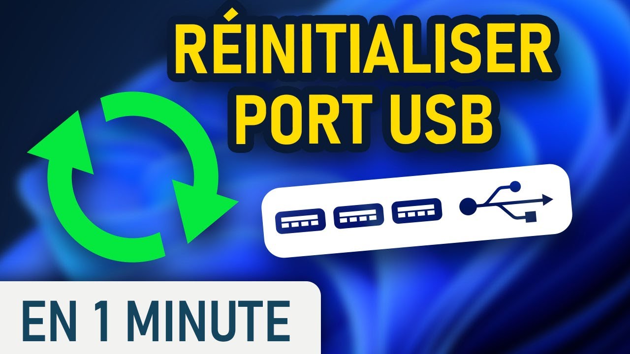 Réinitialiser un port USB sur Windows - YouTube