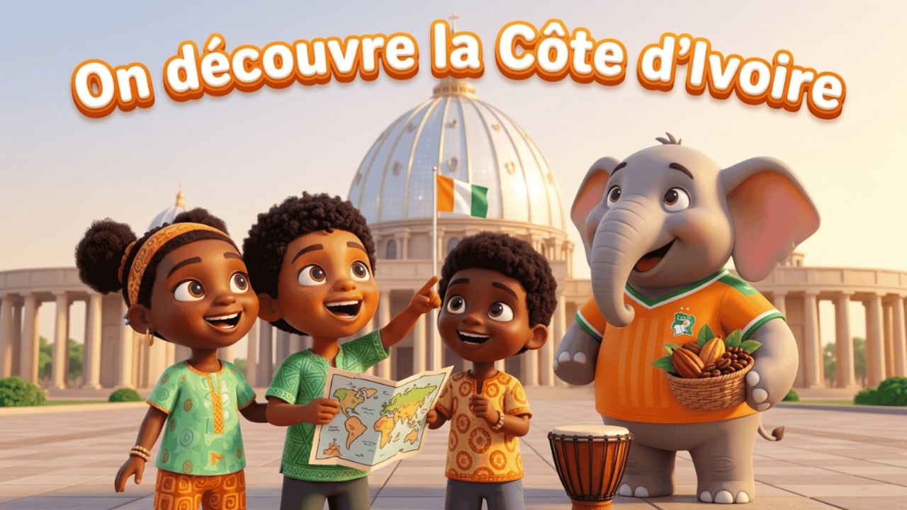 🌍CÔTE D'IVOIRE en Chanson pour ENFANTS | Découvre l'Afrique en dansant !