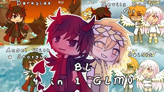 4 in 1 GLMV | Darkside x Devils Don’t Fly x Angel with a Shotgun x Saints | BL | Gacha 2018 Parody