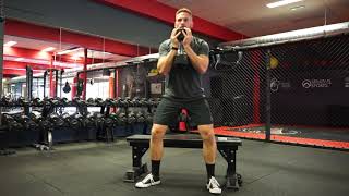 Goblet Squat to bench