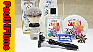 Feather Adjustable Razor | Panta Rei "Zammu" Shaving Soap screenshot 5