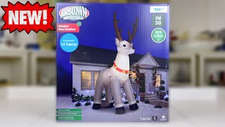 Gemmy 20FT COLOSSAL REINDEER Airblown Inflatable Review! (At Home 2023 Exclusive)