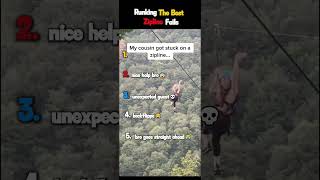 Runking The Best Zipline Fails Ever😂🔥 Last one is crazy! #shorts