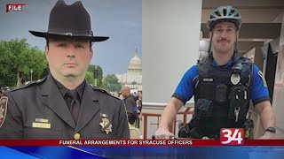 Funeral arrangements for Syracuse officers