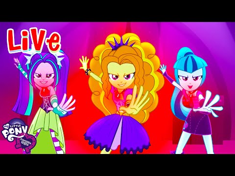 🔴 Equestria Girls LIVE 🔮 BEST SONGS 🌈 Under our Spell, Cafeteria Song + more songs! 🎶💜 MLP EG