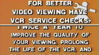 VCR Service Message + Media Home Entertainment (Later Day)