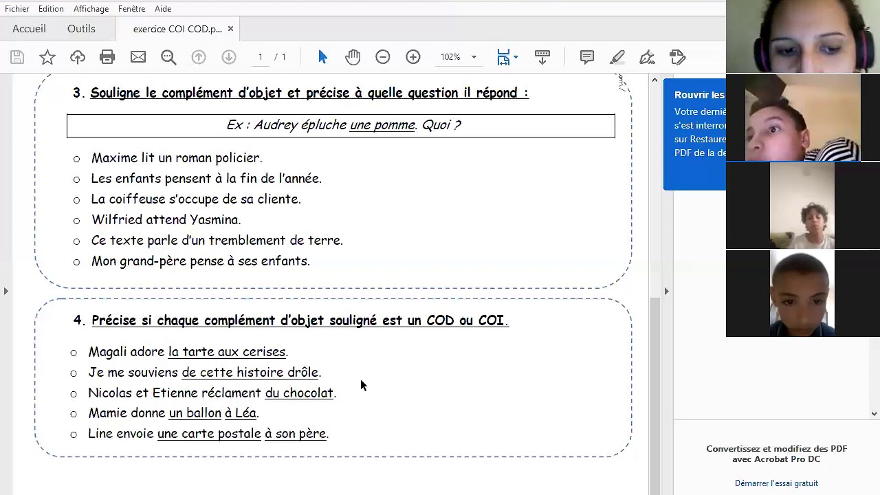Revision Grammaire Cod Coi Youtube
