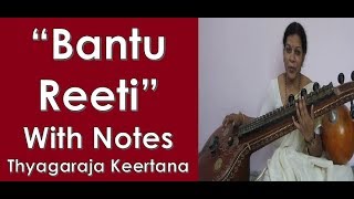Dear friends, please find the notes of “bantu reeti” hamsanada
ragam – aadi talam thyagaraja keertana pallavi: ,,, pp pmrir/ sri,sa
sn/sa pam bantu ree...