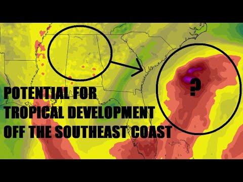 Tropical development possible off the Southeast coast! - YouTube