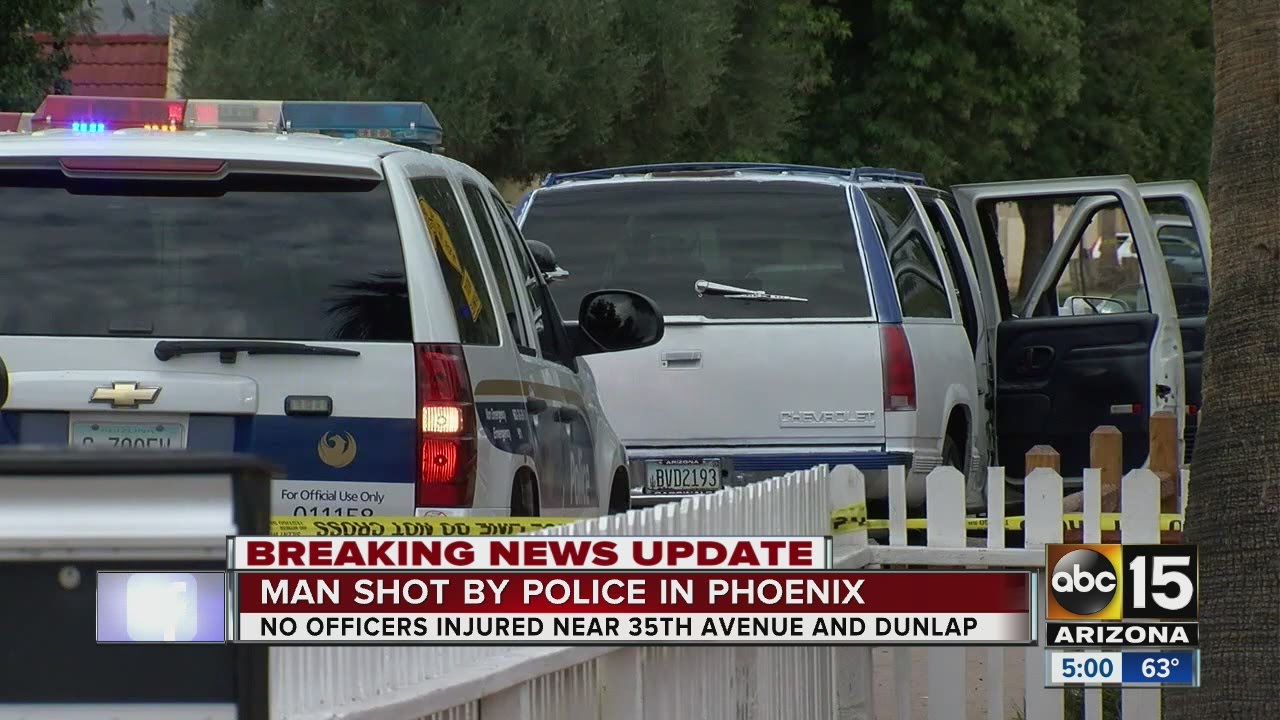 Suspect shot by two Phoenix police officers dies at the hospital - YouTube