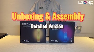 How to install LEONC Design floor lamp and unboxing