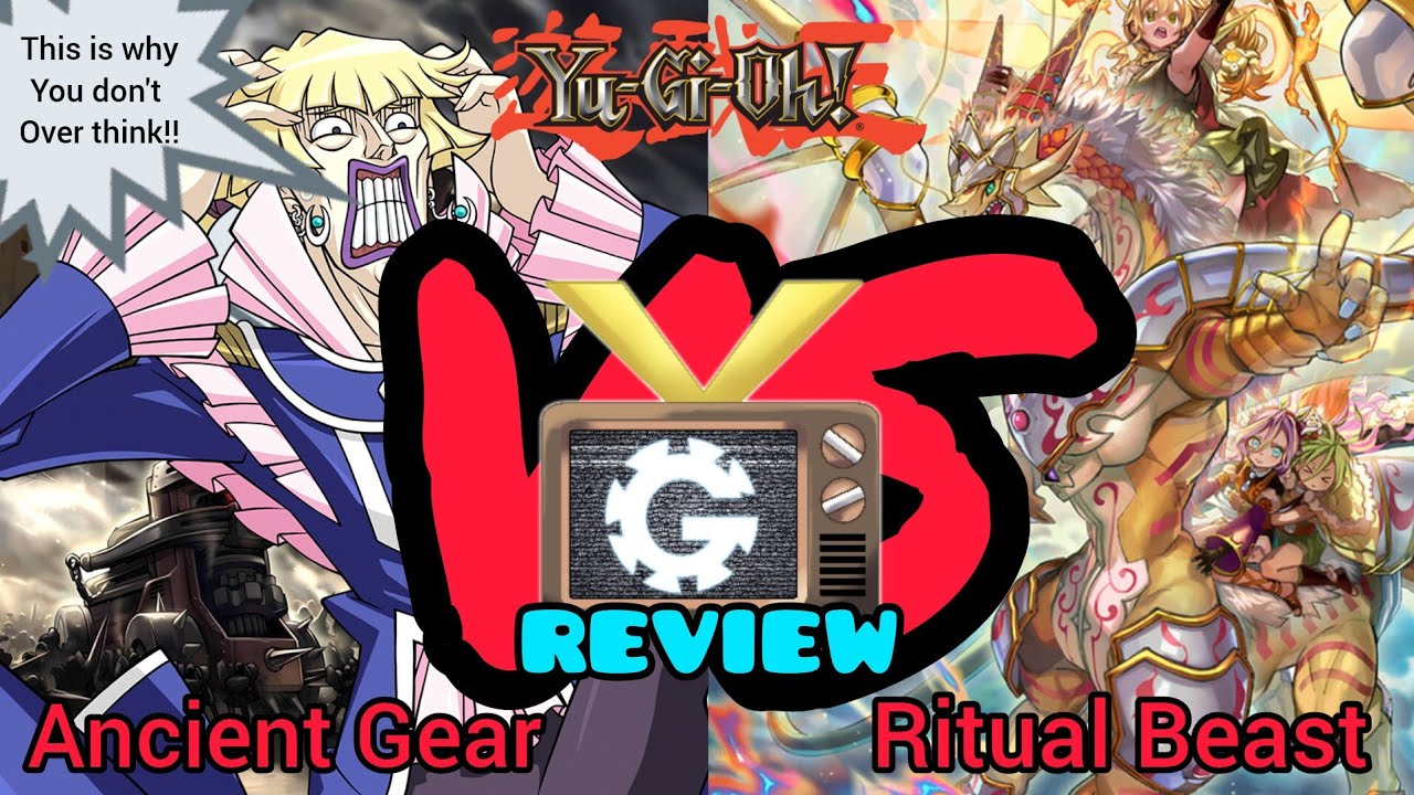 Yu-Gi-Oh! TCG Ancient Gear VS Ritual Beast Match Duel Review ...