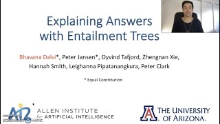 Explaining Answers with Entailment Trees