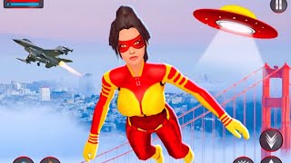 Flying Speed Fire Hero Police Vegas City Gangster Chase Rescue Crime Android Gameplay By Games Zone screenshot 4