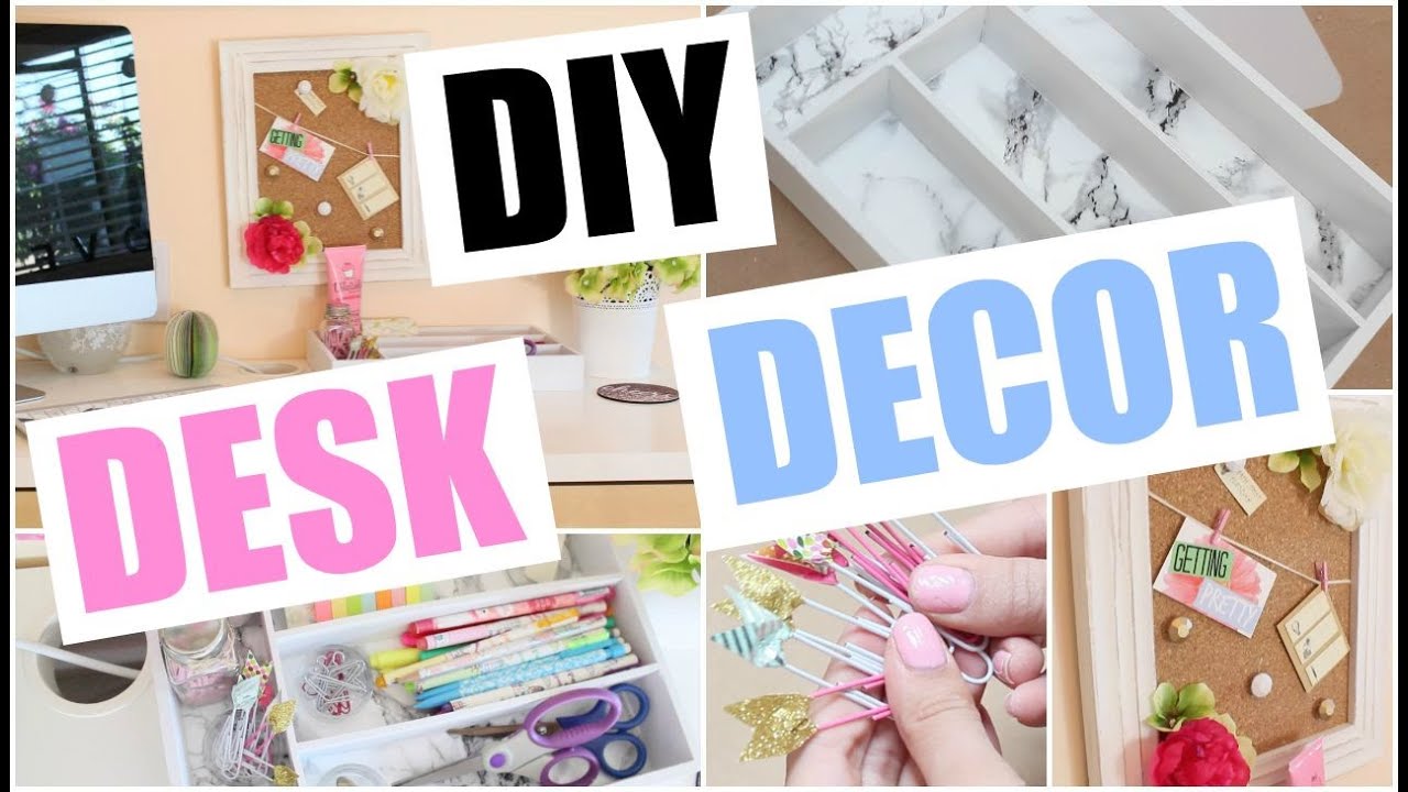 DIY Desk Decor + Organization!