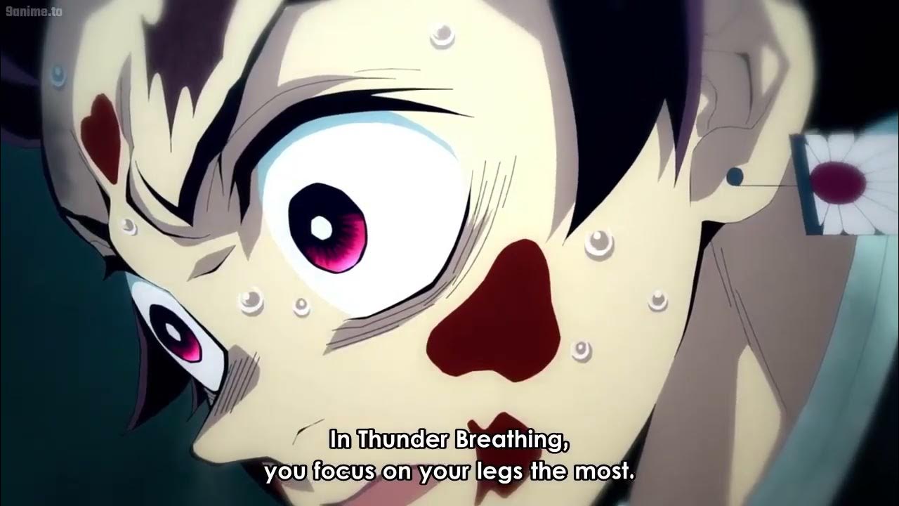 Tanjiro Uses THUNDER⚡BREATHING With Broken Ankle‼️ Kimetsu no Yaiba S03EP11 YouTube