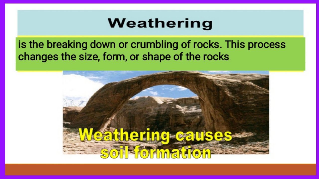 WEATHERING Mechanical and Chemical Weathering YouTube