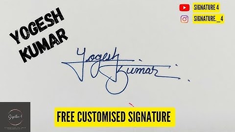 Yogesh Name Signature Style | @Signature._4