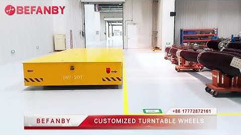 Industrial 20T Trackless Transfer Cart,Electric Transfer Cart With Turntable Wheels