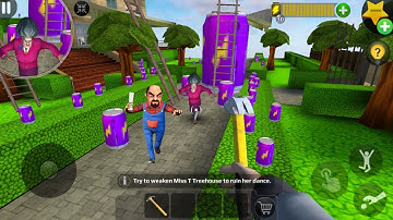 Troll miss T every day - Scary Teacher 3D  (Mod Menu) , gameplay android/ ios