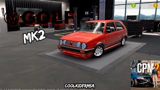 VW GOLF MK2 In CAR PARKING MULTIPLAYER 2 #CPM2 #stance #campfest #golf2 #gaming screenshot 5