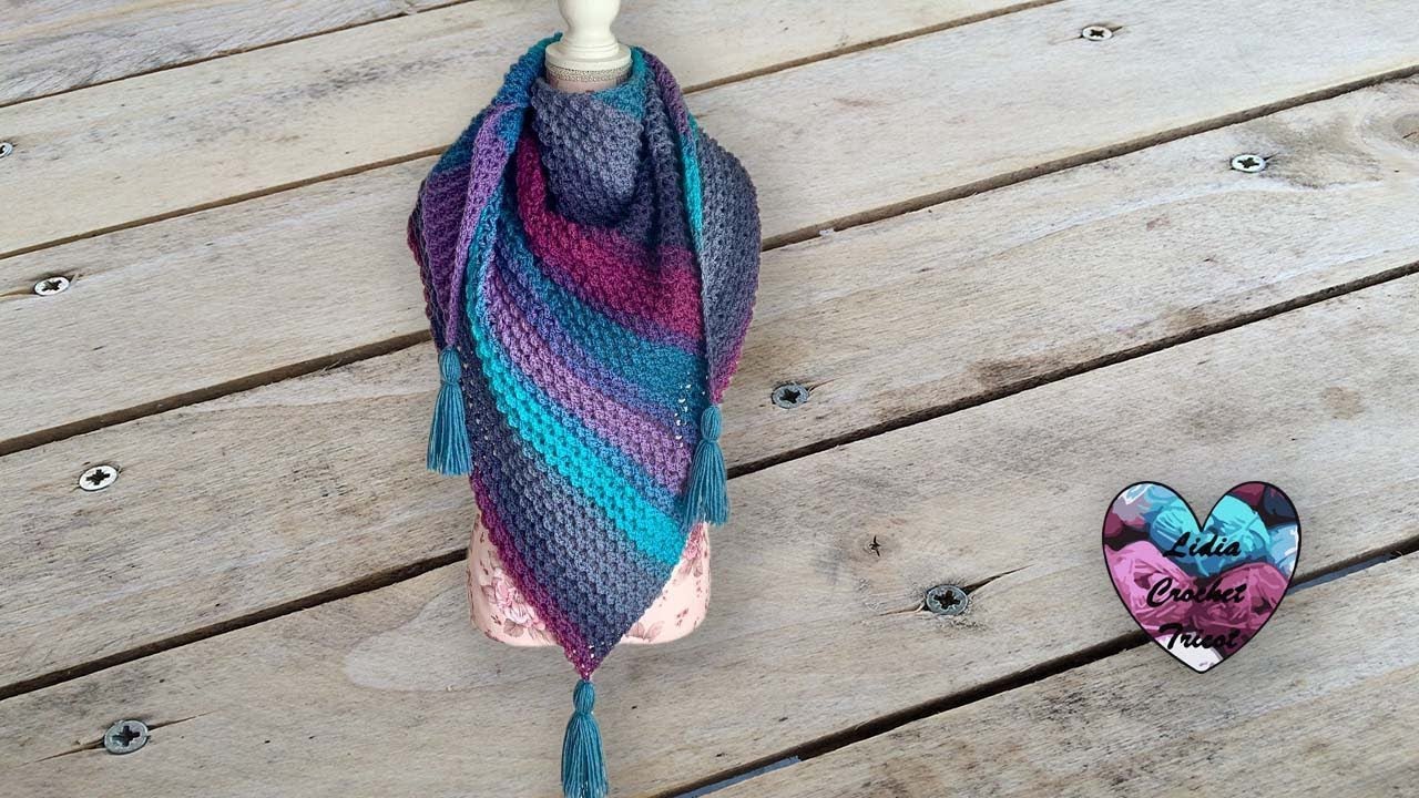 Chèche dentelle Crochet Asymétrique