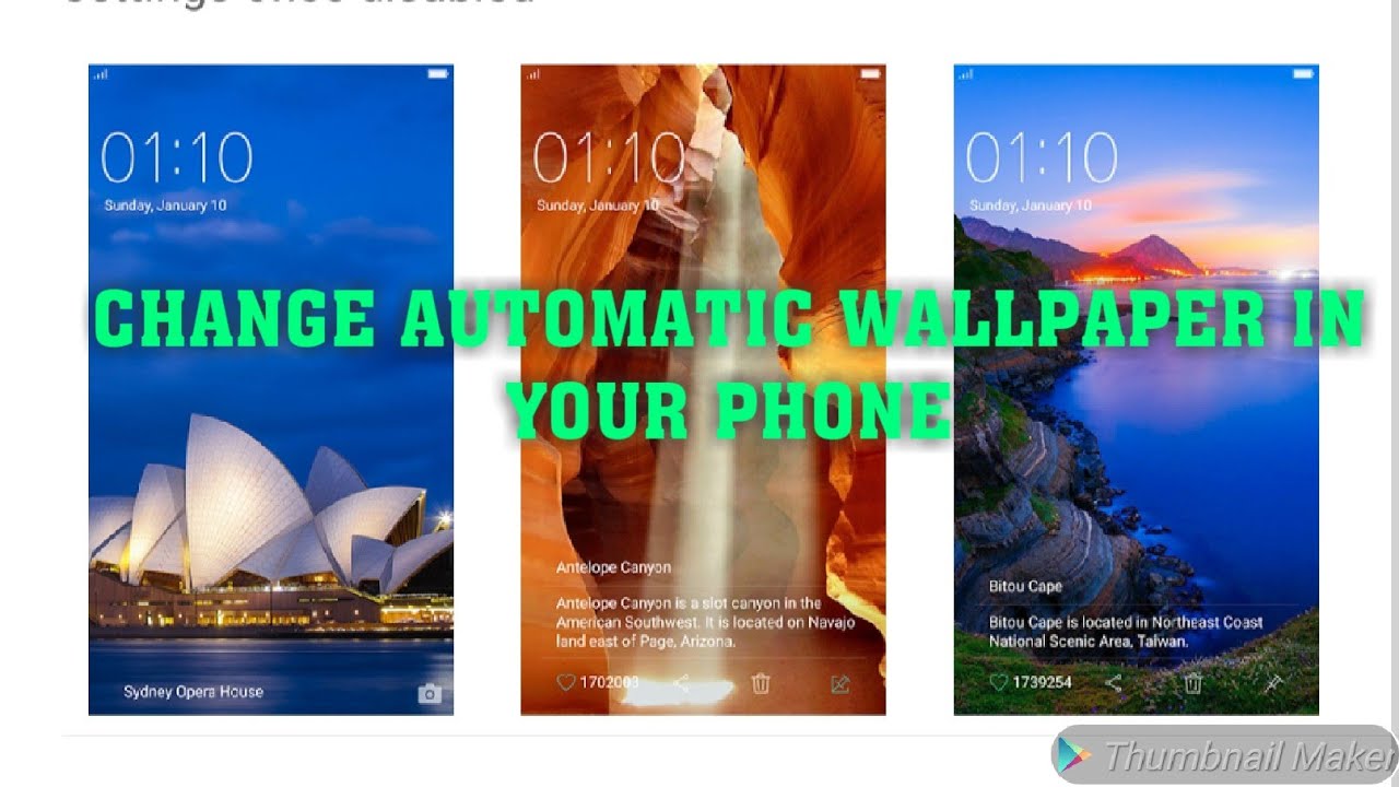 automatic change wallpaper in oppo YouTube