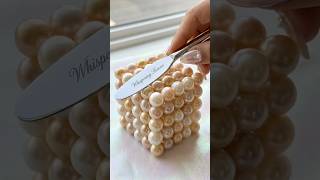 Luxury Pearl Cube ASMR Melting Into Cream ✨